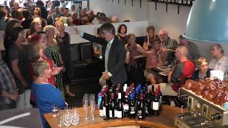 Pukeko in a Punga Tree Xmas at Aro St cafe 2017