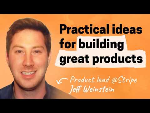 craft, metrics, and customer obsession | Jeff Weinstein (Product lead)