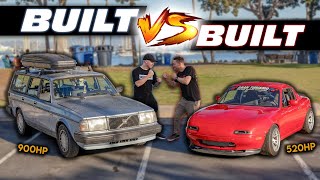 BUILT VS BUILT - 900HP Rust Box Challenges A 10 Second MIATA