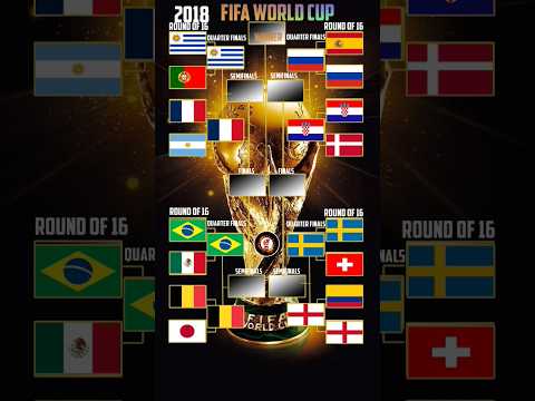 2018 Fifa World Cup Knockout stages &semifinals stage finals stage & winners 🇫🇷#worldcup #shorts#zzt