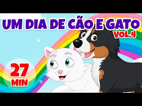 Um dia de Cão e Gato Vol. 4 - Giramille 27 min | Desenho Animado Musical