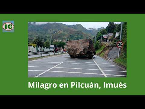 Desprendimiento de roca en Pilcuán, Imués