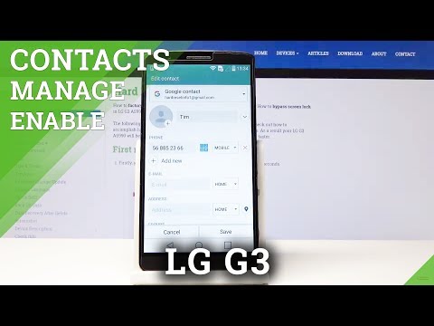 How to Add Photo to Contact in LG G3 - Profile Picture