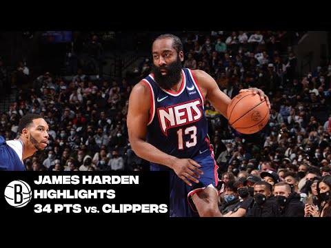James Harden Highlights | 34-Point Triple-Double vs. Los Angeles Clippers