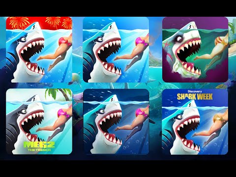 ✅Hungry Shark World - New Shark Coming Soon Update - All 46 Sharks Unlocked Hack Gems And Coins Mod