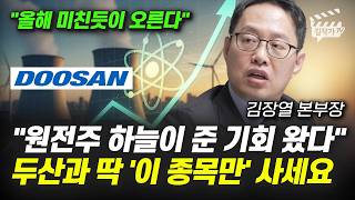 원전주 하늘이 준 기회 왔다, 두산과 딱 '이 종목만' 사세요 (김장열 본부장)