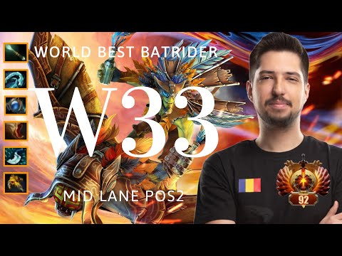 Nigma W33 Mid Batrider Dota2 Top MMR FF Pro Gameplay/Path 7.28a