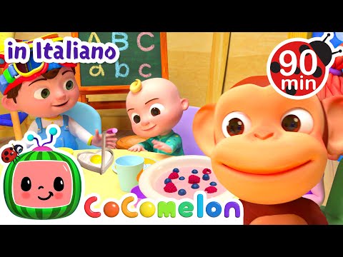 La colazione con gli animali | CoComelon Italiano - Canzoni per Bambini