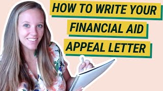 How To Write Your Financial Aid Appeal Letter