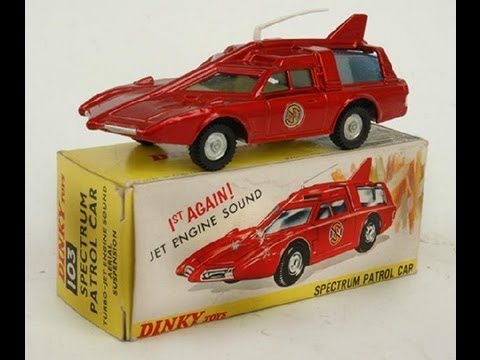 Diecast scale model Captain Scarlet  Spectrum Patrol Car  Dinky 103