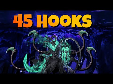 How I hit 45 Hooks in a single game with Thresh - Thresh Gameplay [FULL GAME]