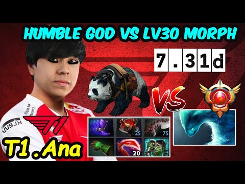T1.Ana Lone Durid - New T1 Carry vs Grandmaster Tier Morphling SEA PUB Dota 2 pro Gameplay