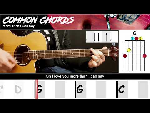 More Than I Can Say - Leo Sayer | EASY GUITAR LESSON | Scrolling Chords & Lyrics