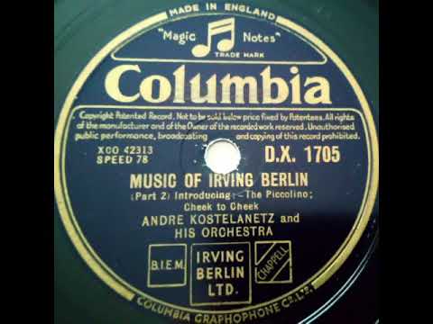 Andre Kostelanetz and His Orchestra - Music of Irving Berlin (Part 2)