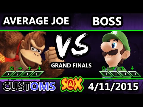 S@X Customs - WS | Boss (Luigi) Vs. Average Joe (Donkey Kong) SSB4 GF - Smash Wii U - Smash 4