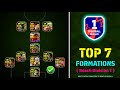 Top 7 Best Custom Formations To Reach Division 1 In eFootball 2024 Mobile || Best Custom Formations