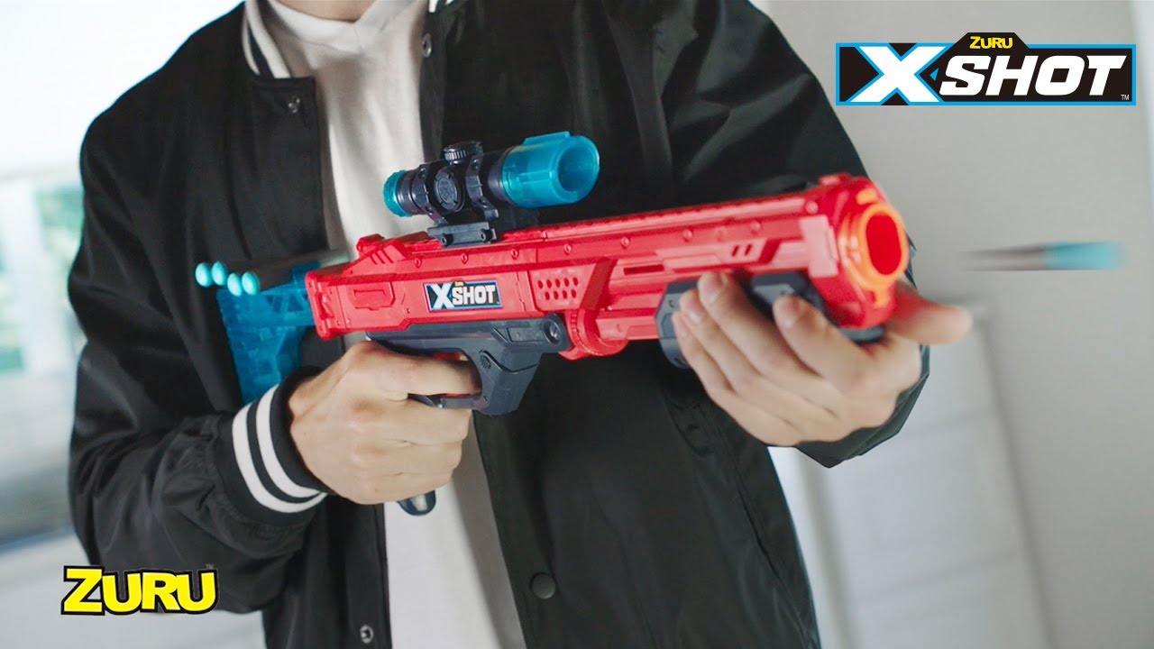 Швидкострільний бластер X-Shot Red EXCEL Hawk Eye (36435R)