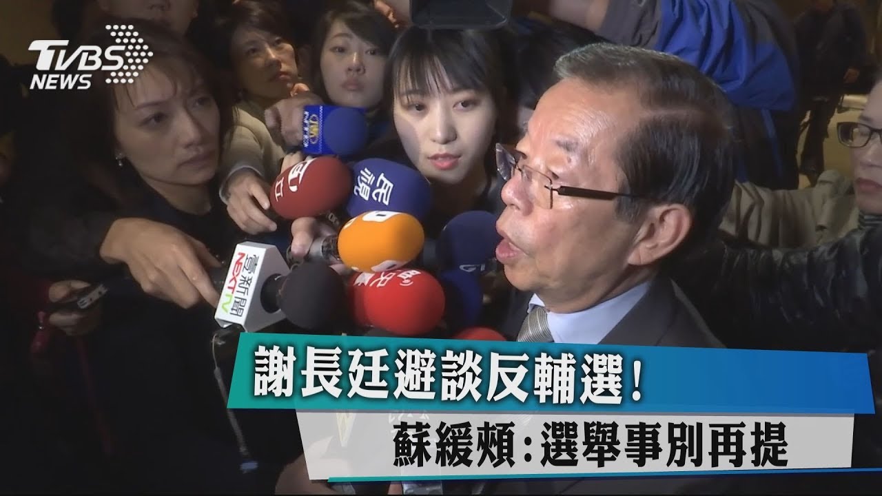 謝長廷避談反輔選！　蘇緩頰：選舉事別再提