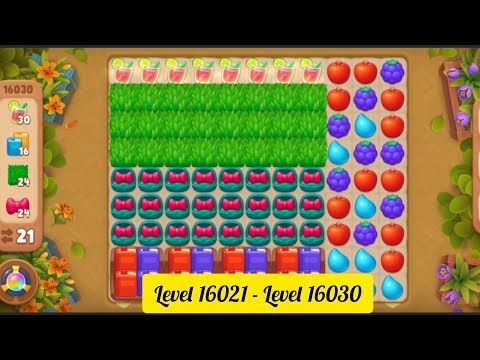 Gardenscapes ( Level 16021 - Level 16030 ) - All Puzzles - Gameplay
