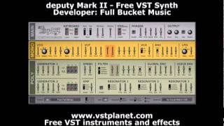 Video thumbnail for deputy Mark II - Free VST synth - vstplanet.com by Plugins Collection