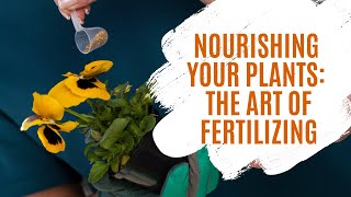 Balcony Garden Series Episode 5: "Nourishing Your Plants: The Art of Fertilizing"