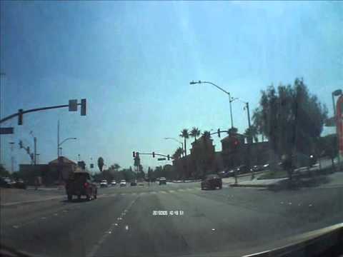 Socal Driving 20150905 - Red Light means nothing to car or pedestrian