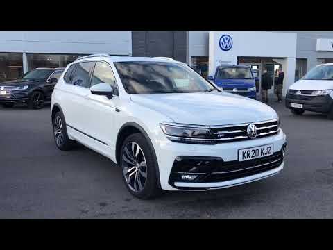 Volkswagen Tiguan Allspace 2.0TDI R-Line Tech 4MOTION DSG Pure White Used Car | Wrexham Volkswagen
