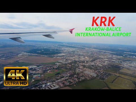 4K Plane take-off Kraków Balice airport