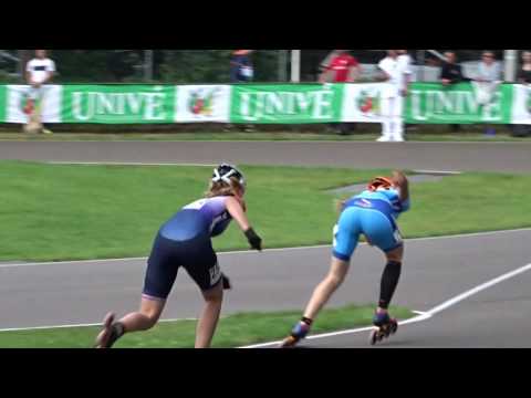 1/2 final1 Jun.B Ladies - 1 Lap Sprint (2016 European Championships Inline Speedskating)
