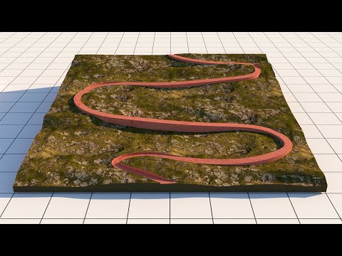 Landscape Path Modelling - 3D - Rhino 7