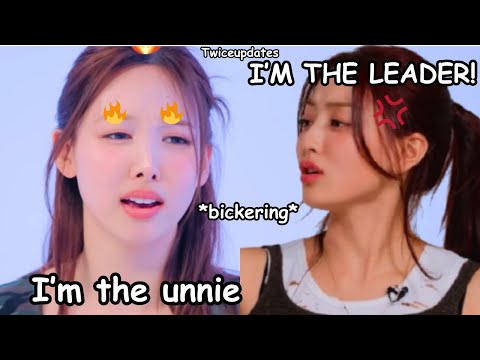 twice nayeon bickering with jihyo nonstop they love to roast each other