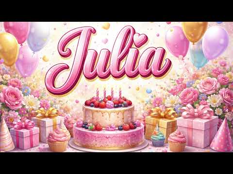 Sto Lat Julia, Julka, Julcia 🎉 | Urodzinowo / Imieninowa Piosenka Pełna Życzeń 💖