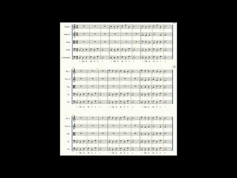 'First Year Harmony' by William Lovelock. A three-bar bass line, harmonised in four-part harmony.