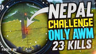 AWM Challenge Accepted 23 Kills by Nepal - Garena 