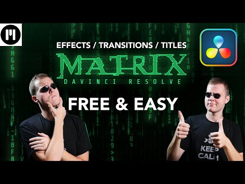 Easy Matrix Effects Titles & Transitions In Davinci Resolve | Free Plugin