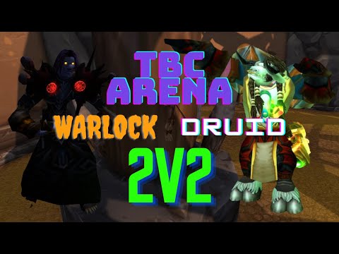 Warlock Druid TBC Arena 2v2 at 2000 MMR w/ Live Comms!