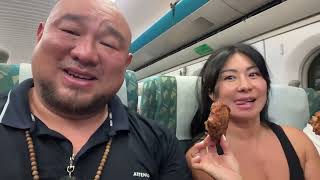 We Took the BULLET TRAIN to Taipei. 🇹🇼