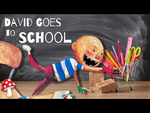 🚌 David Goes to School 🎒(kids books read aloud)  No David stories