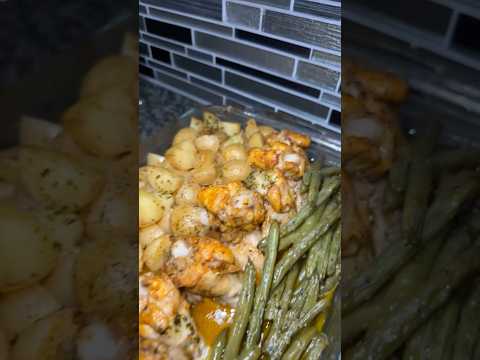 Easy one pan dinner : chicken, green beans & potatoes