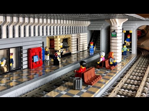 Bau einer Lego Stadt Teil 70. - Bahnhof unter der Stadt [7]