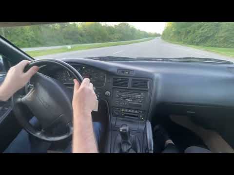 1993 Toyota MR2 turbo driving video
