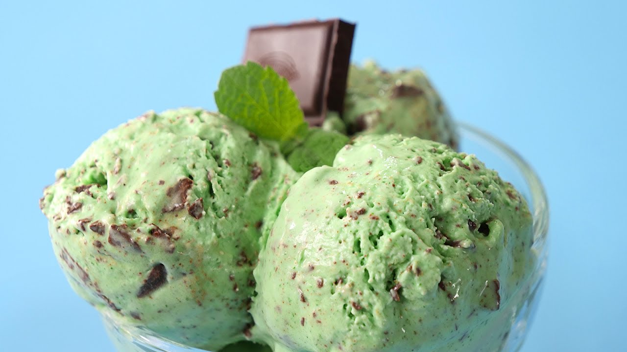 Helado de Menta y Chocolate muy cremoso y SIN maquina heladera