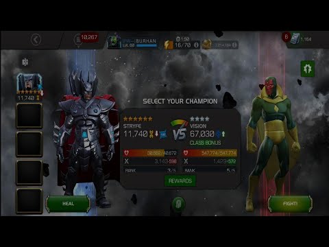 Rank3 6* STRYFE mcoc gameplay class disadvantage