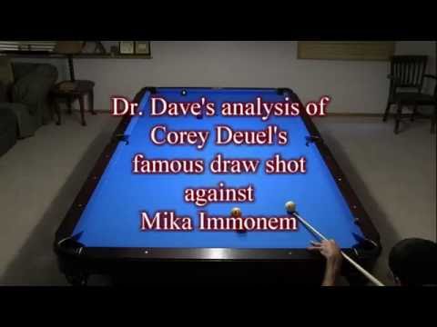 Corey Deuel's famous draw shot analyzed by Dr. Dave
