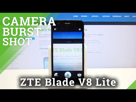 How to Take Burst Shot – Camera Functions on ZTE Blade V8 Lite