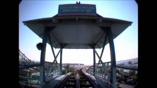 Cedar Point Blue Streak POV Wooden Roller Coaster Front Seat On-ride Off-Ride Ohio