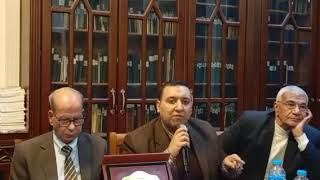 أ. د عمرو منير  في ليلة مناقشة مجموعته القصصية (فلك نوح) نادي ادب سوهاج 26-1-2025