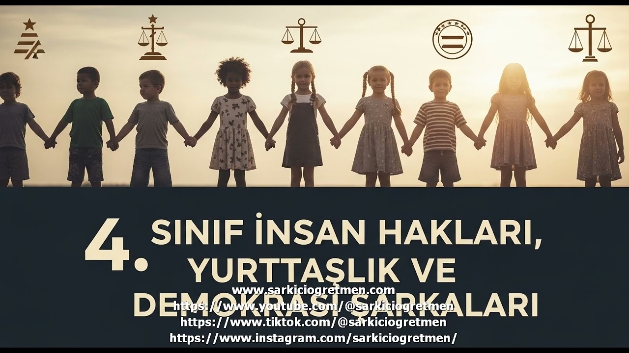 4  Sınıf İnsan Hakları, Yurttaşlık ve Demokrasi   Haklarımı bilirim, sorumluluklarımı yer  v 2