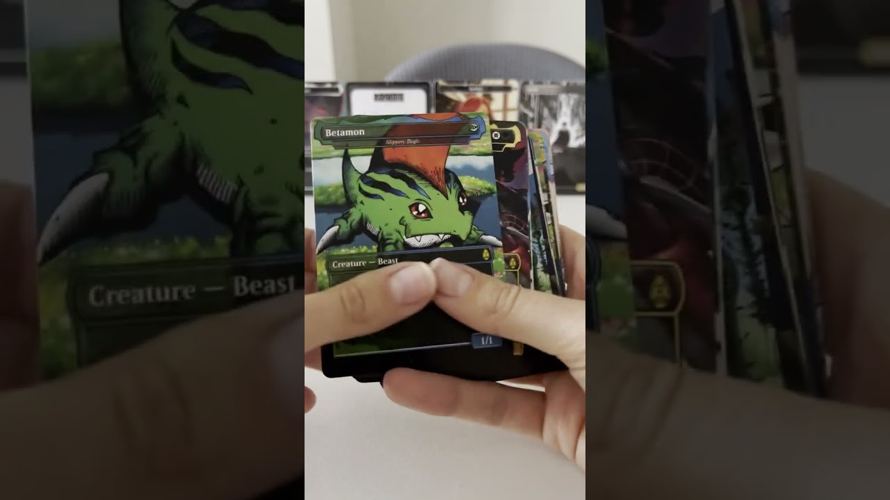 Digimon custom mtg deck #mtg #mtgcommander #mtgaddicts #mtgcommunnity