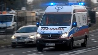 preview picture of video 'Ambulans S-102 z Białołęki alarmowo przez Legionowo (20.09.2014)'